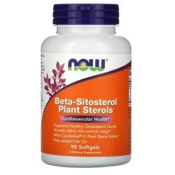 Beta-Sitosterol Plant Sterols 90 Softgels Now foods Now