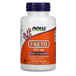 7-KETO 100 mg, 120 Cápsulas Vegetarianas Now foods Now