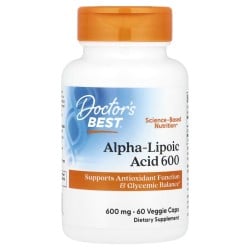 Alpha-Lipoic Acid 600, 600 mg, 60 Veggie Caps Doctor's Best Doctor's Best