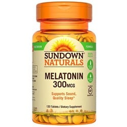 Melatonina 300 mcg (120 tabs) - Sundown Naturals