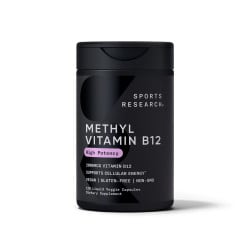 Methyl B12 2000mcg (120 liquid veggie capsules) SR Sports Research
