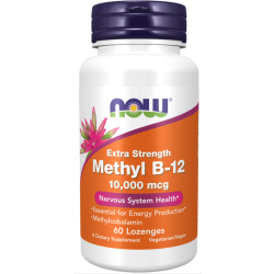 Methyl B-12, Extra Strength , 10,000 mcg, 60 Chewables/Lozenges Now foods Now