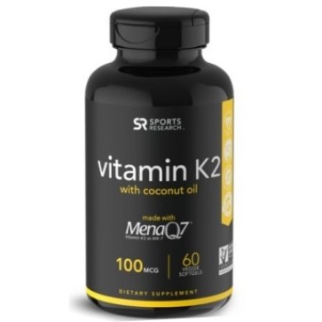 Vitamina K2 Q7 Mena 100mcg 60s SPORTS Research Sports Research