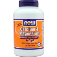 Calcium & Magnesium (Cálcio e Magnésio) 120 Softgels - NOW Foods