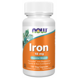 Iron, 18 mg, 120 Veg Capsules Now foods Now