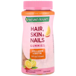 Hair, Skin & Nails Gummies, Tropical Citrus, 80 Gummies Nature's Bounty Nature Bounty