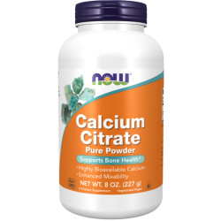 Calcium Citrate, Pure Powder, 8 oz (227 g) Now foods Now