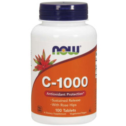 Vitamina C-1000 Susteined Release (100 Tablets) - NOW Foods NOW