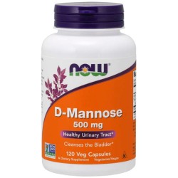 D Mannose 500mg (120 cápsulas) - Now Foods