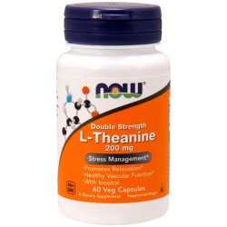 L-Theanine 200mg (60 cápsulas) - Now Foods