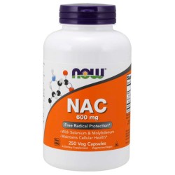 NAC 600mg (250 cápsulas) - Now Foods