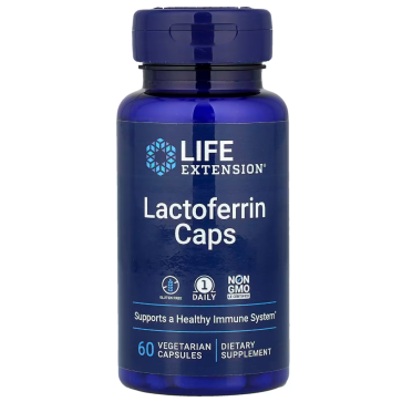 Lactoferrin Caps, 60 Vegetarian Capsules (300 mg per Capsule) Life Extension Life Extension