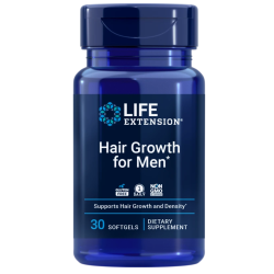 Hair Growth for Men, 30 Cápsulas Moles Life Extension Life Extension