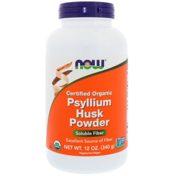 NOW Foods, Certified Organic Psyllium Husk Powder, 12 oz (340 g) Now