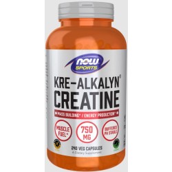 Kre-Alkalyn(R) Creatine 750 mg 240 caps Now foods NOW Sports