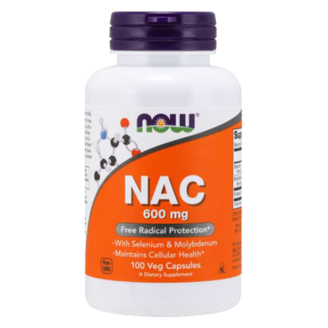 NAC 600mg 100vcaps NOW Foods NOW