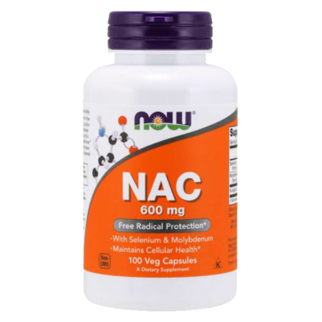 NAC 600mg 100vcaps NOW Foods NOW