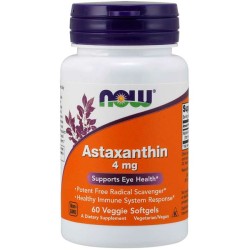 Astaxanthin 4mg (60 softgels) - Now Foods