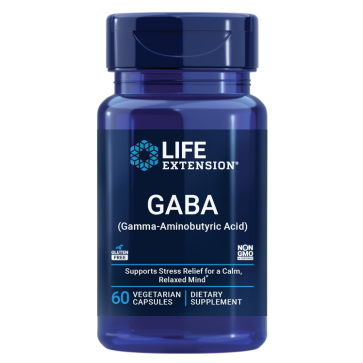 Gaba (Gamma-Aminobutyric Acid) 60 vegetarian capsules Life Extension Life Extension