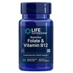 BioActive Folate & Vitamin B12 90vcaps Life Extension Life Extension