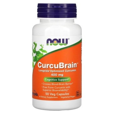 CurcuBrain (50 Caps Veg) - Now Foods Now Foods