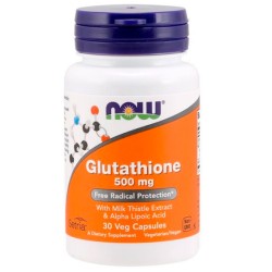 Glutathione 500mg (30 cápsulas) - Now Foods