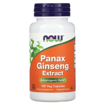 Panax ginseng, 500 mg, 100 Cápsulas Vegetais Now