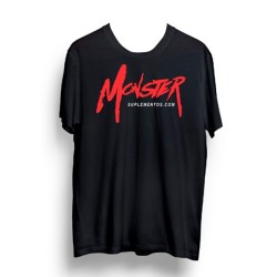 Camiseta Preta - Monster Suplementos  Monster Suplementos