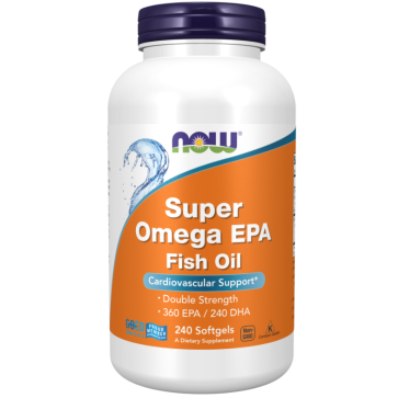 Super Omega EPA Fish Oil, 240 Softgels (1,000 mg per Softgel) Now foods Now