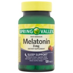 Melatonina 3mg 120 tabs Spring Valley - 10/2021 Spring Valley