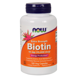 Biotina 10mg (120 caps) - Now Foods