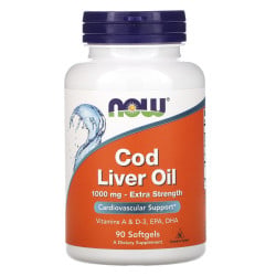 NOW Foods, Cod Liver Oil, 1,000 mg, 90 Softgels Now