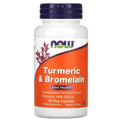 Turmeric & Bromelain, 90 Veg Capsules Now foods Now