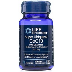 Super Ubiquinol CoQ10 with Enhanced Mitochondrial Support 200 mg, 30 softgels Life Extension Life Extension
