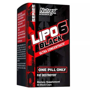 Lipo 6 Black Ultra Concentrado antigo (60 cápsulas) - Nutrex Nutrex