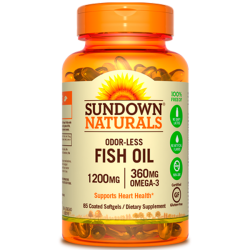 Fish Oil 1200mg (85 softgels) - Sundown Naturals