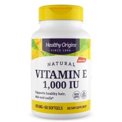 Vitamina E-1000 IU 60 Softgels Healthy Origins