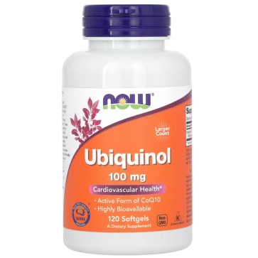 Ubiquinol, 100 mg, 120 Softgels Now foods Now