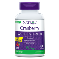 Cranberry Women's Health, 250mg, Cranberry Fast Dissolve Tablets, 120ct Natrol Natrol