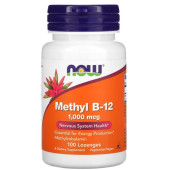 Methyl b-12 1000mcg&nbsp; 100 lozenges NOW Foods NOW