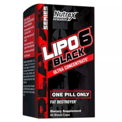 Lipo 6 Black Ultra Concentrado antigo (60 cápsulas) - Nutrex Nutrex