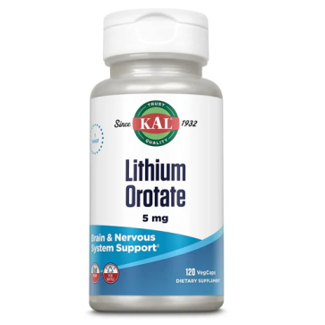 KAL, Lithium Orotate, 5 mg, 120 VegCaps KAL