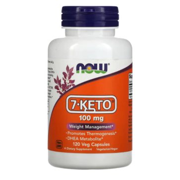 7-KETO 100 mg, 120 Cápsulas Vegetarianas Now foods Now
