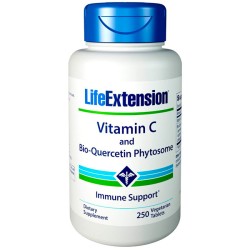 Vitamina C e Fitossomo Bio-Quercetina (250 tabletes) - Life Extension