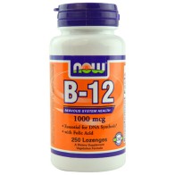 Vitamina B-12, 1,000 mcg, 250 Lozenges - Now Foods