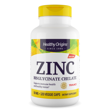 Zinc 50mg 120 vcg caps HEALTHY Origins Healthy Origins