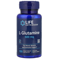 L-Glutamine 500 mg, 100 vegetarian capsules Life Extension Life Extension