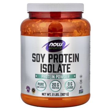 NOW Foods, Sports, Soy Protein Isolate, Pure Unflavored, 2 lbs (907 g) Now