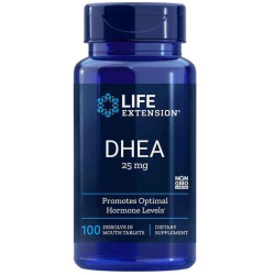 DHEA 25 mg, 100 dissolve-in-mouth tablets Life Extension Life Extension