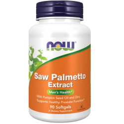 Saw Palmetto Extract, 80mg 90 Softgels Now foods Now